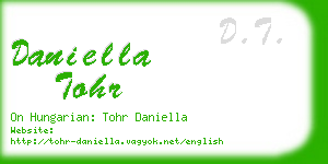 daniella tohr business card